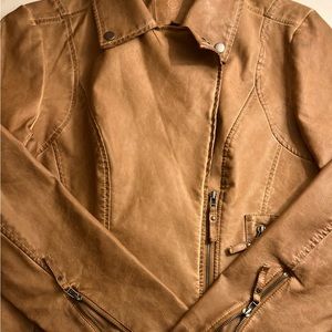 Max Studio faux leather moto jacket.